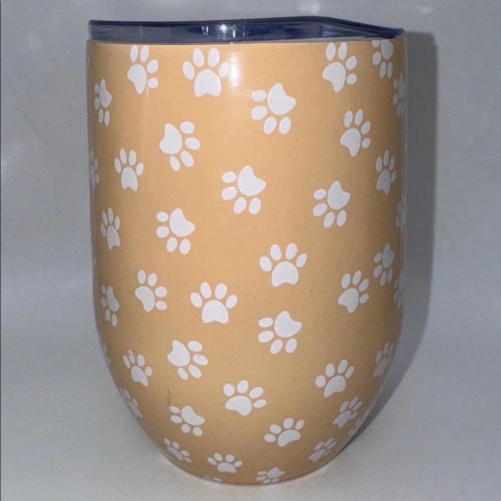Time For A Little Treat 12 oz. Dog Wine Tumbler Bella Bug